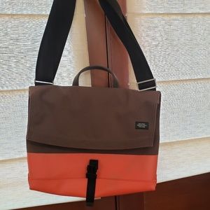 Jack Spade Dipped Leather Messenger Bag